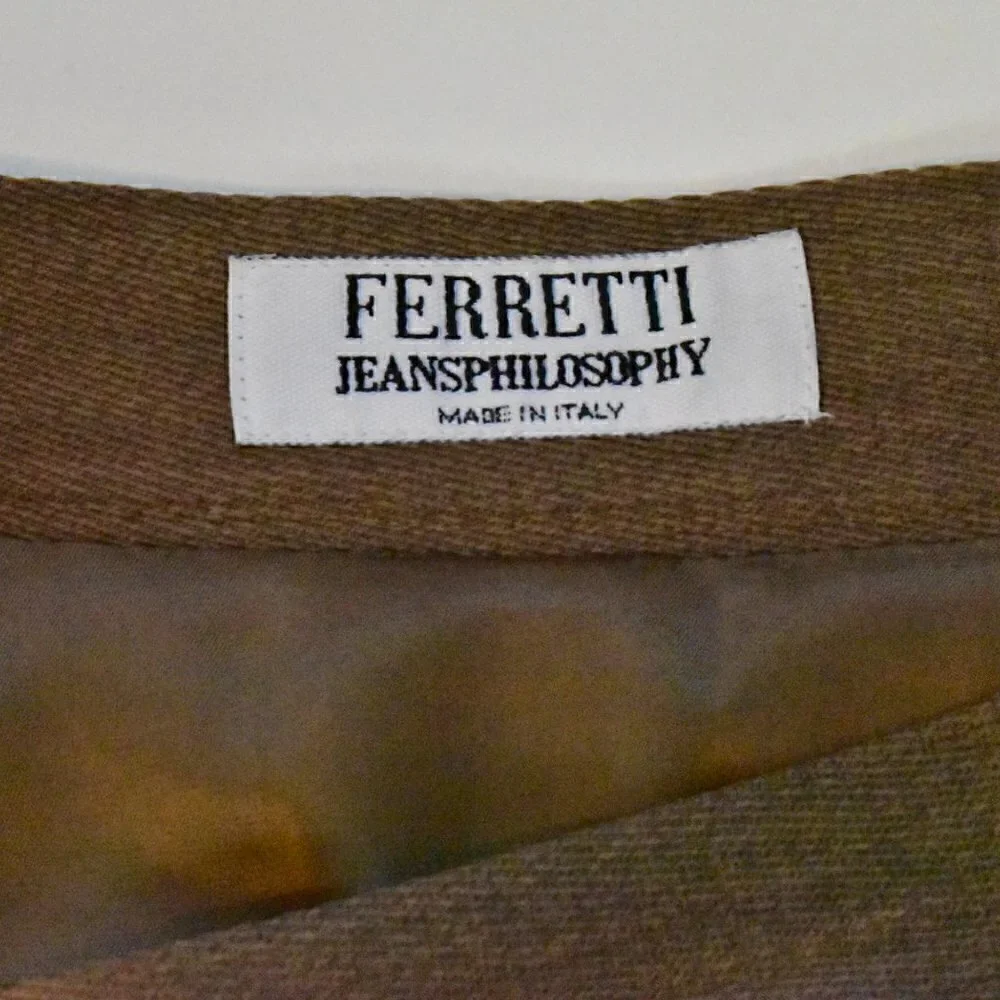 Philosophy Ferretti Wool Mini Skirt Size 12 - Picture 3 of 12